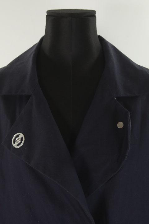 Trench-coat Sandro bleu 100% coton M/38
