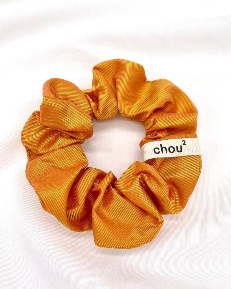 UPCYCLING Chouchou orange en soie
