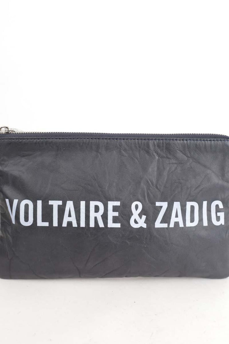 Pochette Zadig & Voltaire noir. Matière principale cuir.