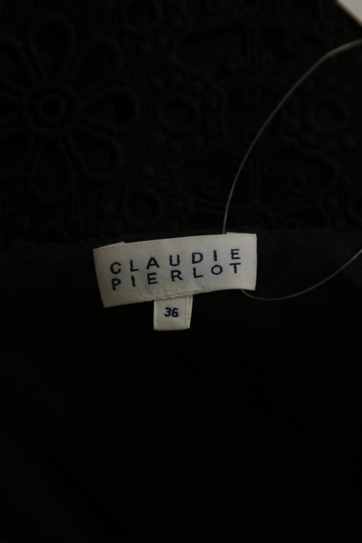 Robe Claudie Pierlot noir 100% coton. Taille 36.
