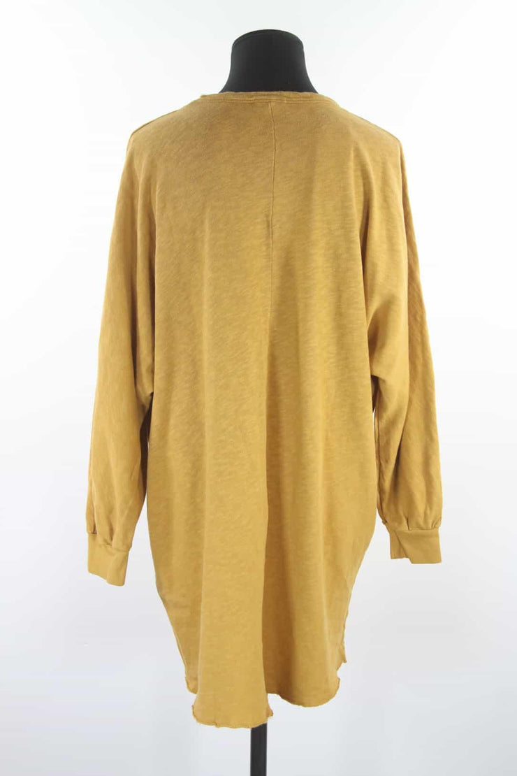 Robe tunique en coton American Vintage jaune 100% coton Taille 34