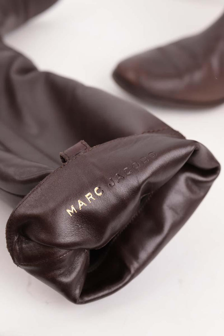 Bottes Marc Jacobs marron. Matière principale cuir. Taille 38.