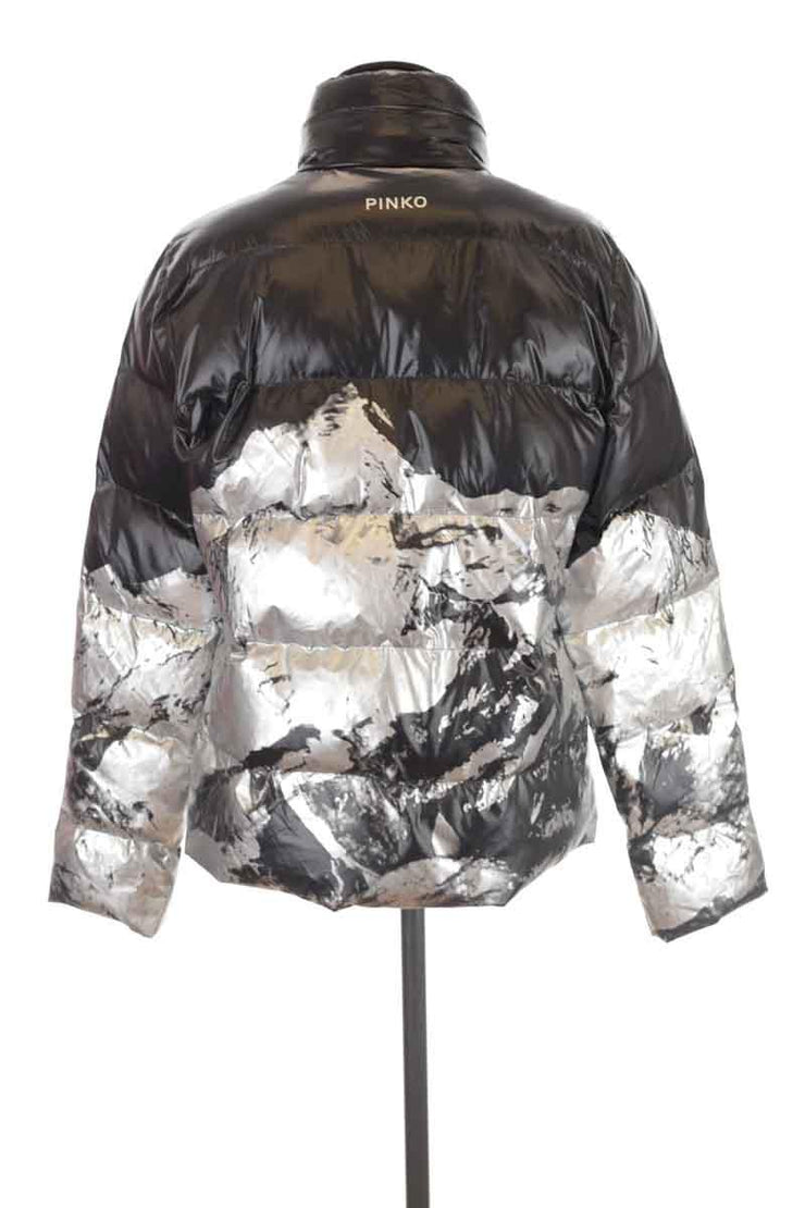 Puffer Pinko noir. Matière principale polyester. Taille 42.