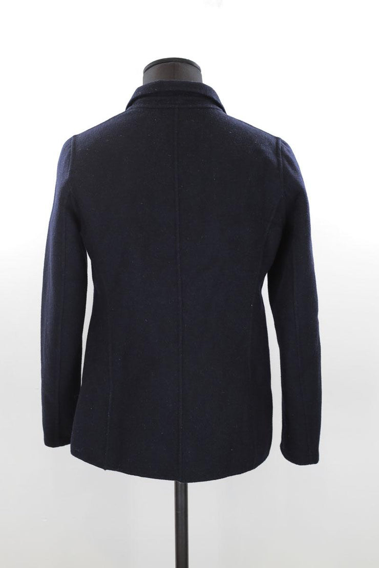 Trench-coat  Sandro bleu. Matière principale polyester. Taille 36.