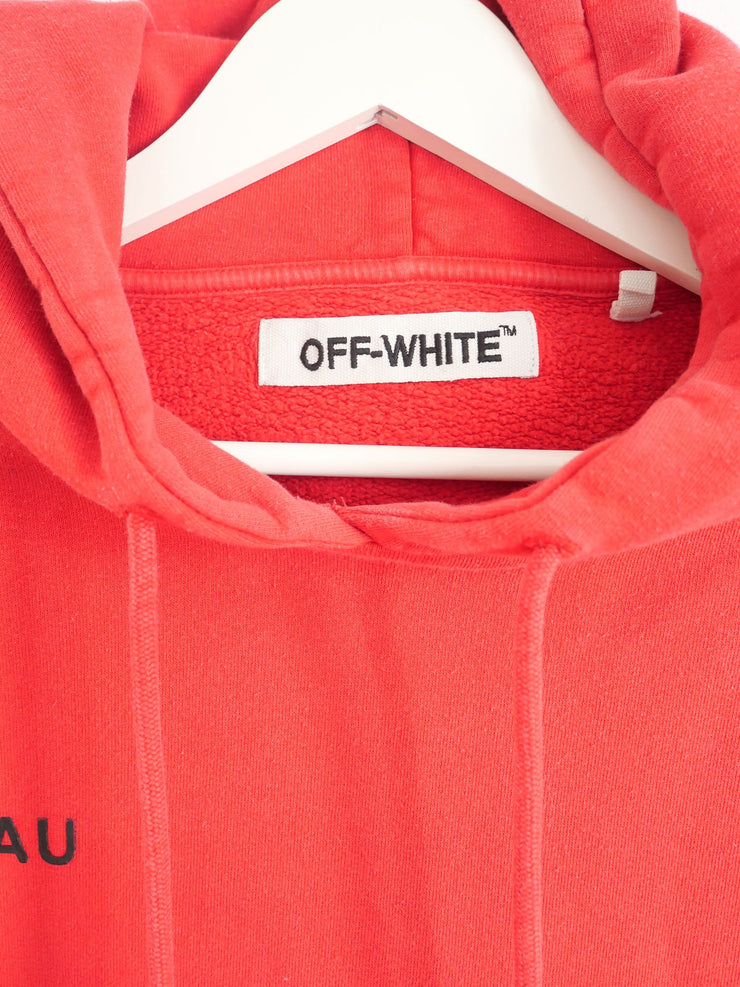 Pull hoodies à capuche de la marque OFF WHITE pour femme de taille S/36 de couleur Rouge en vente sur la friperie en ligne Circular Clothing Paris