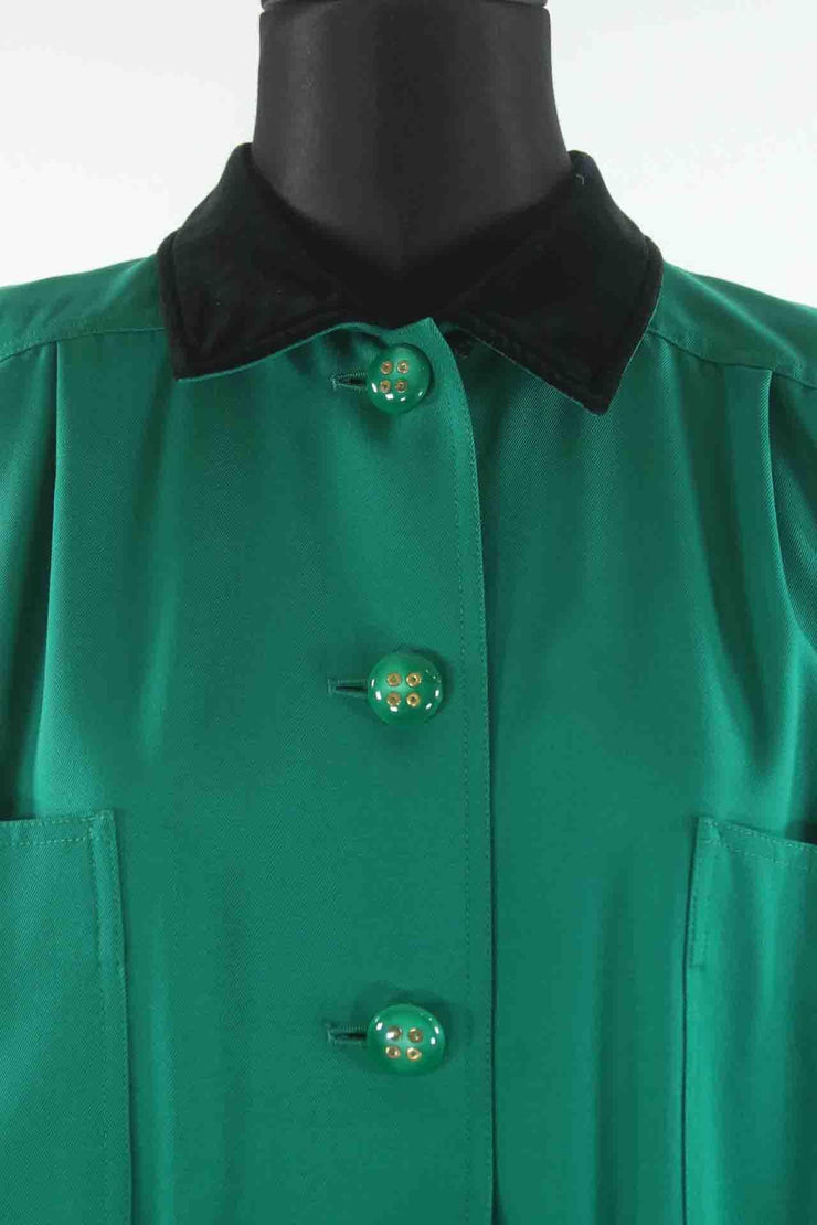 Robe  Valentino vert coton XXXL/46
