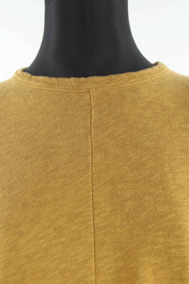Robe tunique en coton American Vintage jaune 100% coton Taille 34