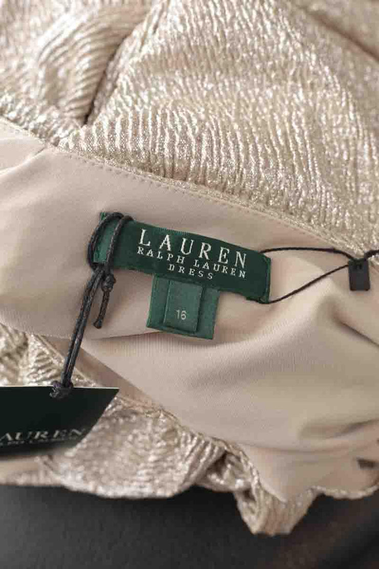 Robe Ralph Lauren argent. Matière principale polyester. Taille 46.