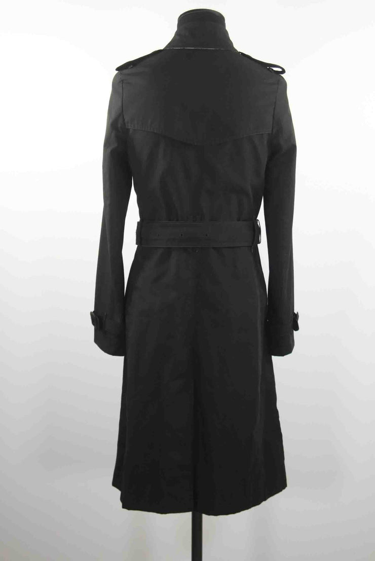 Trench-coat Burberry noir 100% polyester S/36