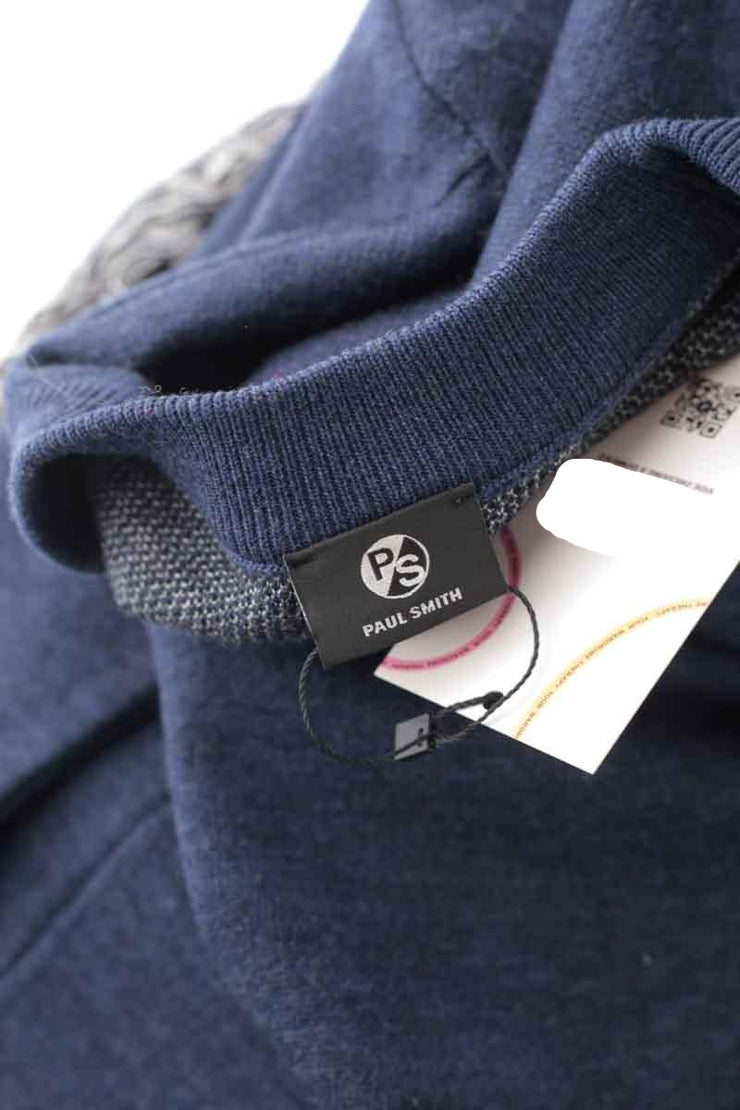 Pull-over Paul Smith bleu. Matière principale laine. Taille 40.