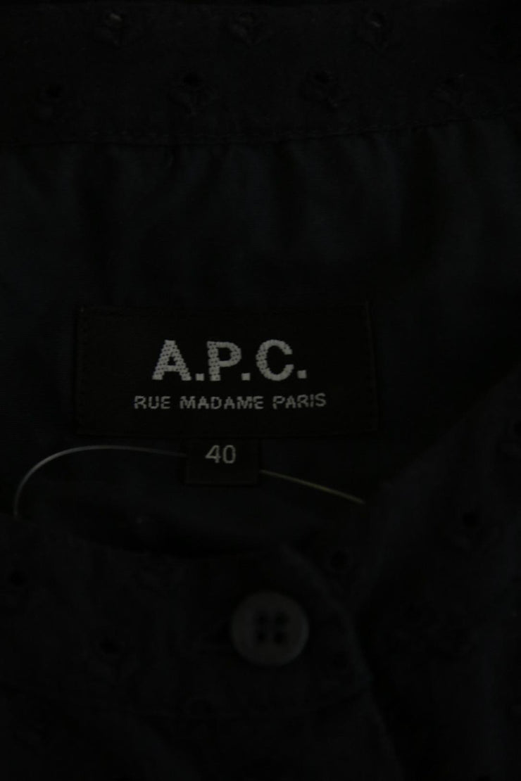 Robe Apc marine coton L/40