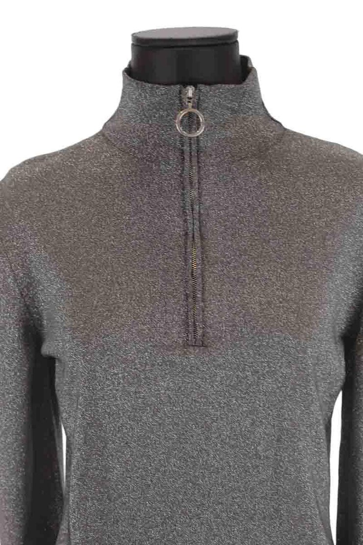 Pull-over Sportmax argent. Matière principale polyester. Taille 38.