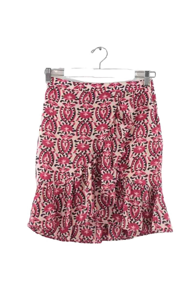 Mini jupe Stella Forest rouge. Matière principale polyester. Taille 34.