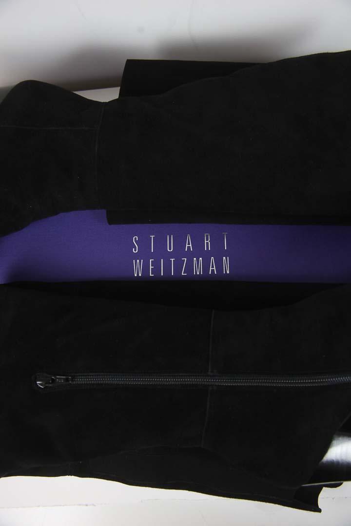 Bottes Stuart Weitzman noir 100% daim T38