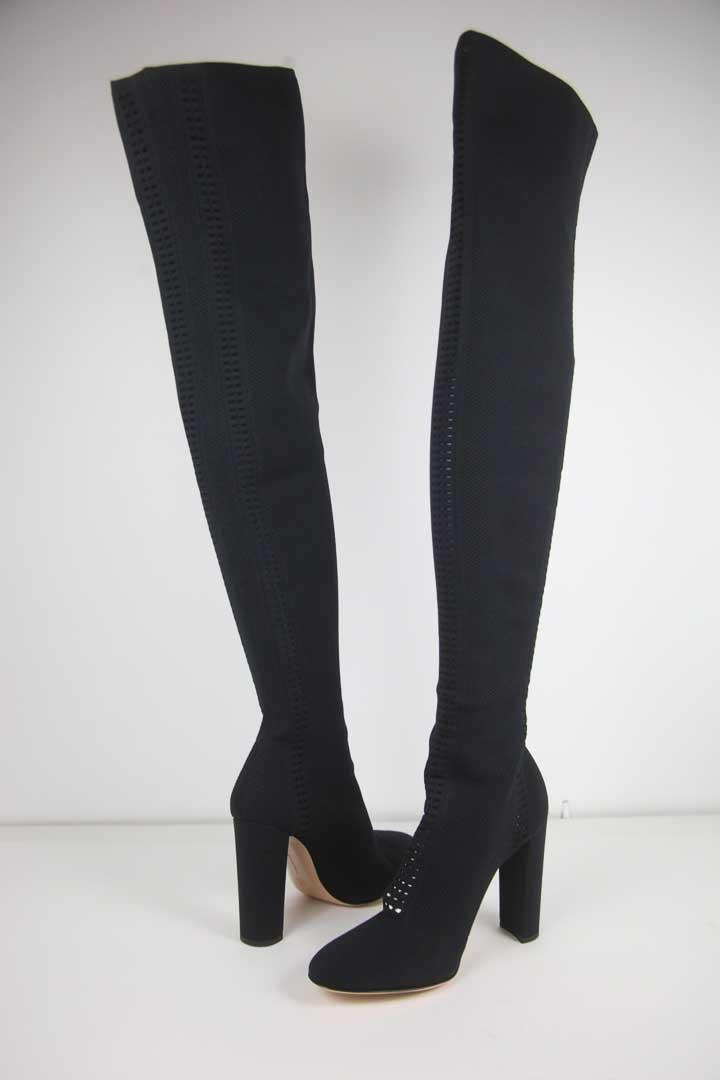 Bottes Gianvito Rossi noir polyester T40