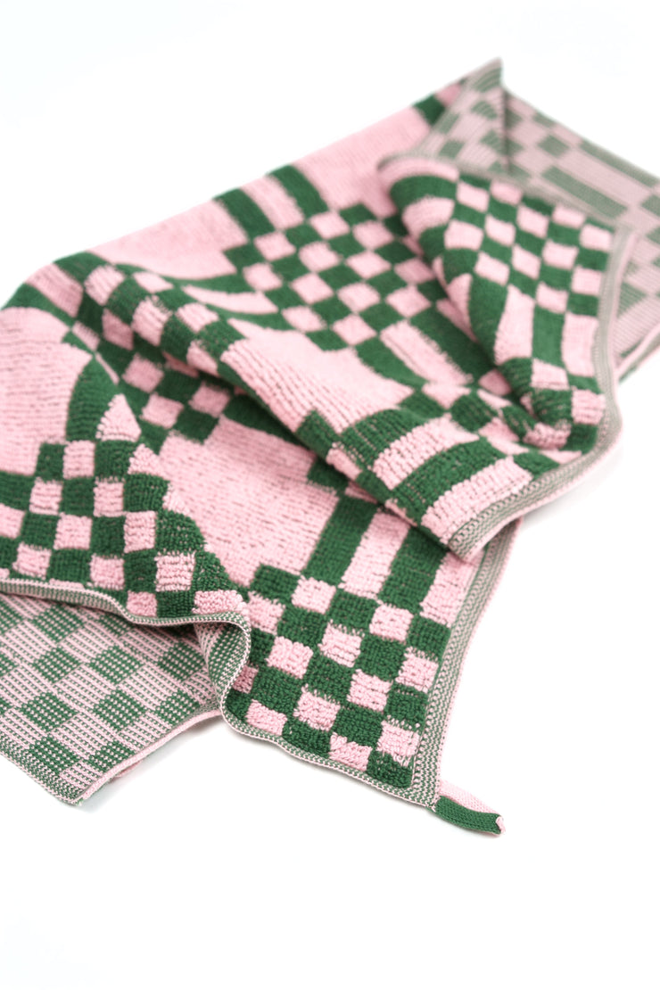 Weave Wash Cloth | Pink & Green