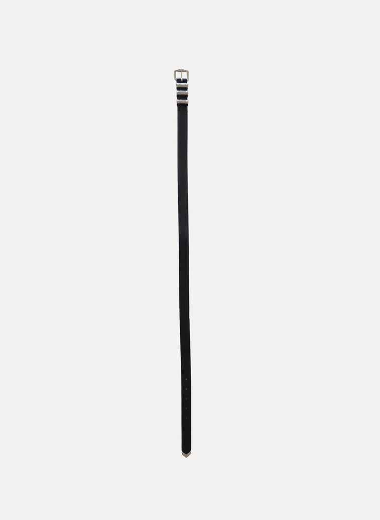 Ceinture noir cuir lisse de la marque THE KOOPLES pour femme de taille Taille 1 de couleur Noir en vente sur la friperie en ligne Circular Clothing Paris
