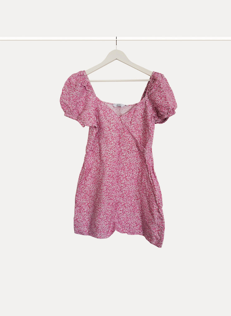 Robe imprimé fleuri rose de la marque & OTHER STORIES pour femme de taille XL/42 de couleur Rose en vente sur la friperie en ligne Circular Clothing Paris