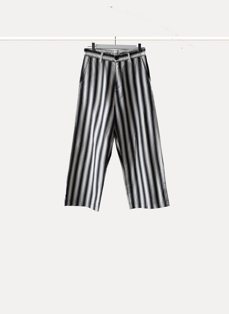 Pantalon à rayures taille 27 de la marque CARHARTT pour femme de taille S/36 de couleur Noir, Blanc en vente en ligne sur Circular Clothing Paris