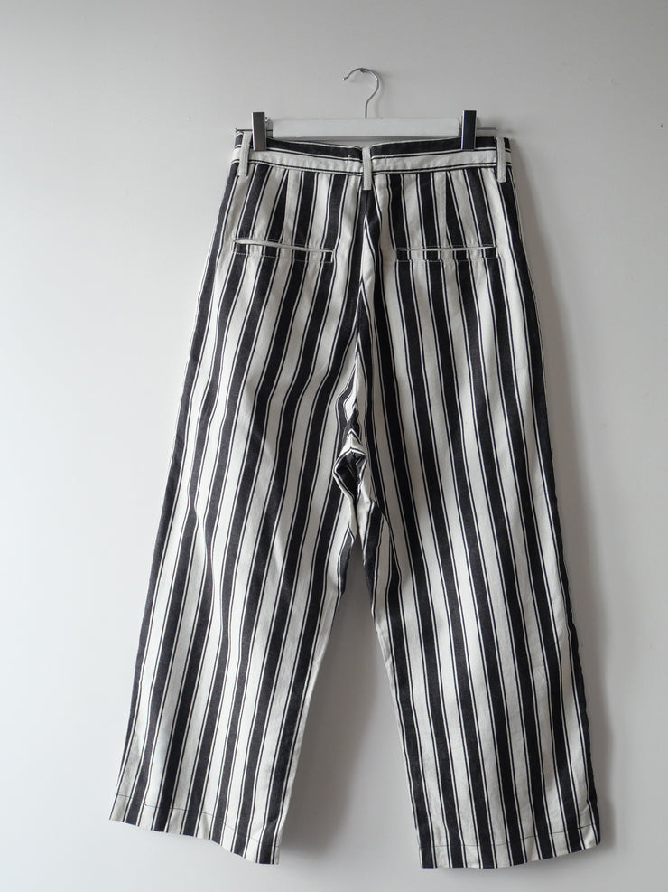 Pantalon à rayures taille 27 Noir & Blanc S/36