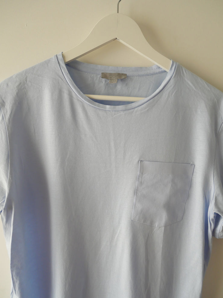 T-shirt basique détail poche Bleu M/38