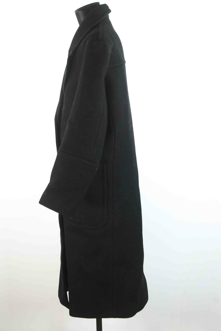 Manteau Ami noir 100% laine Taille 34
