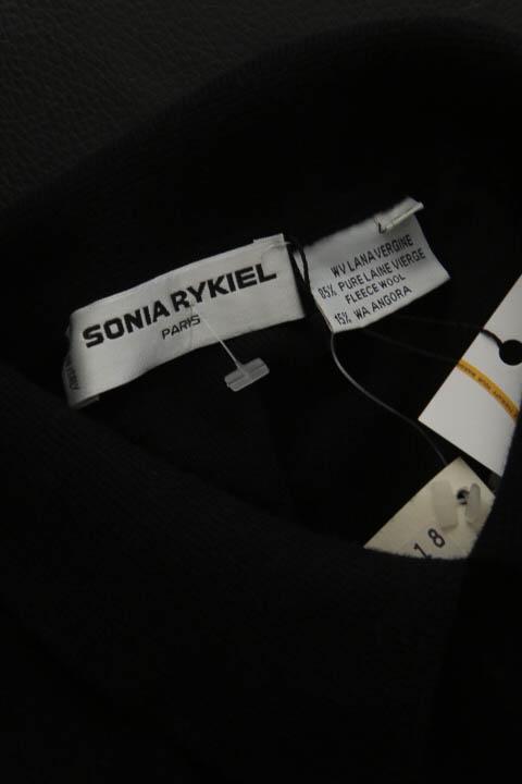 Pull-over en laine Sonia Rykiel noir. Taille 38.