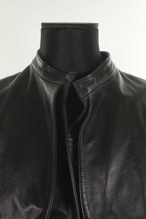 Trench-coat Tania Valenti noir 100% cuir L/40