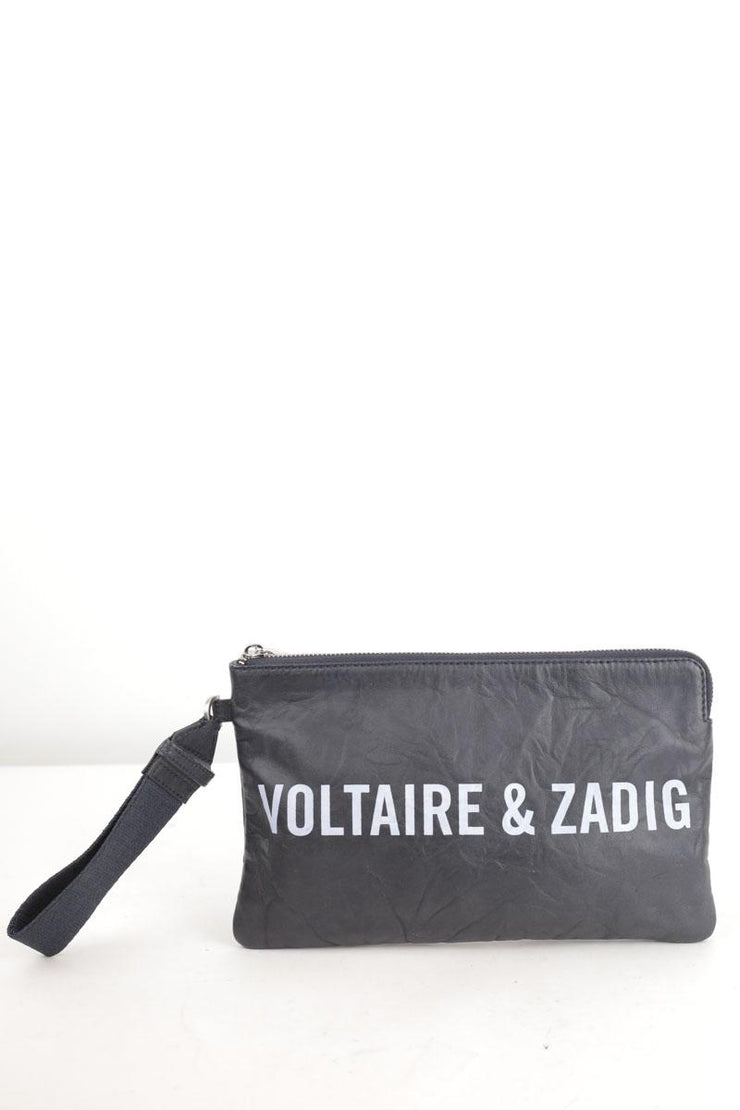 Pochette Zadig & Voltaire noir. Matière principale cuir.