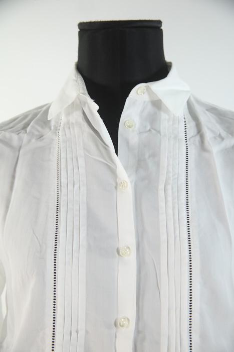 Chemise Figaret blanc 100% lyocell. Taille 34.