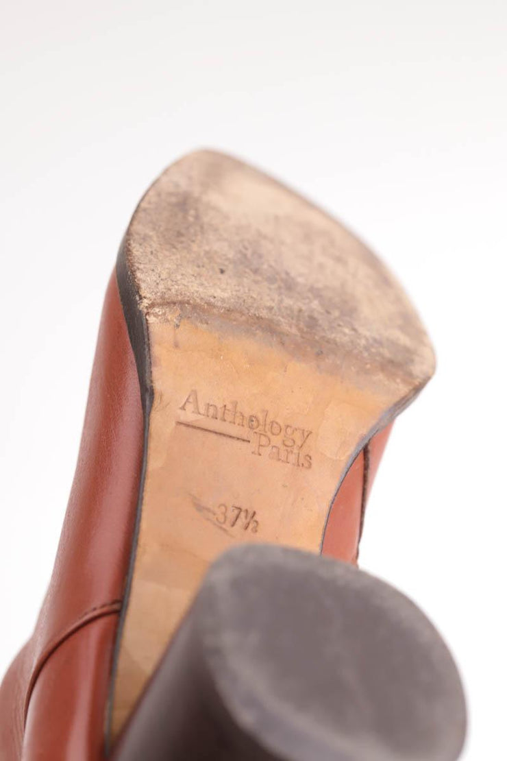 Boots Anthology Paris marron. Matière principale cuir. Taille 37.