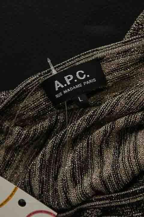 Pull-over Apc noir 100% viscose. Taille 40.