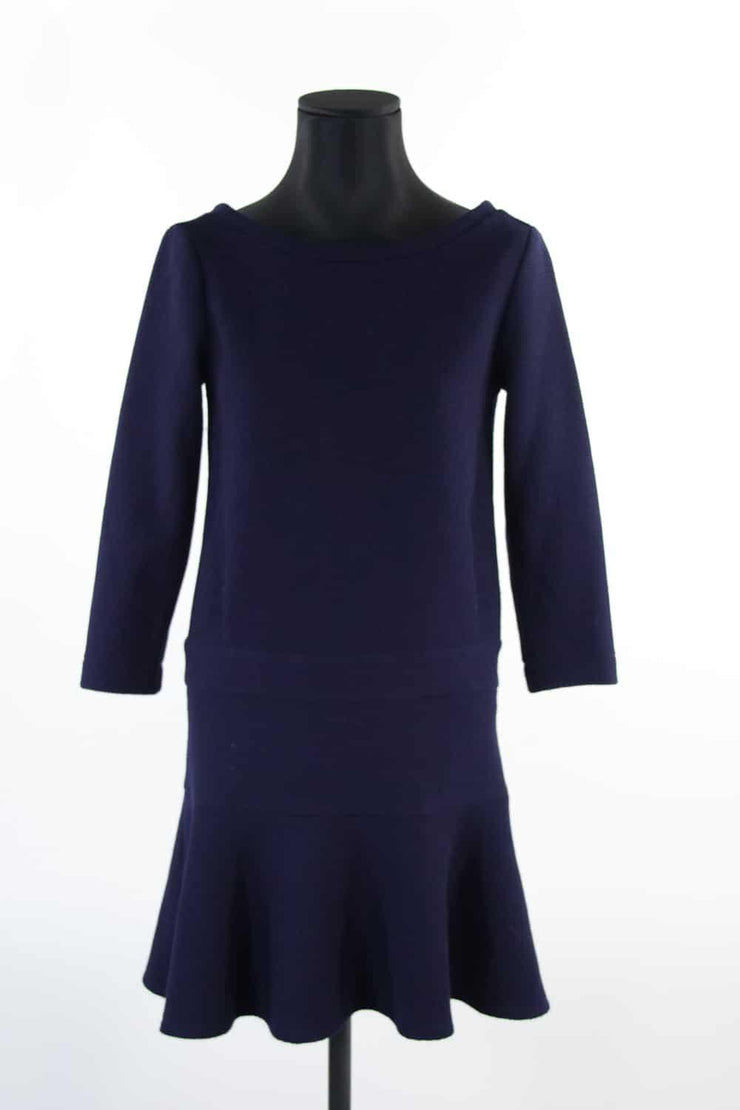 Robe Comptoir des Cotonniers bleu 72% polyester 27% viscose 1% elasthanne S/36