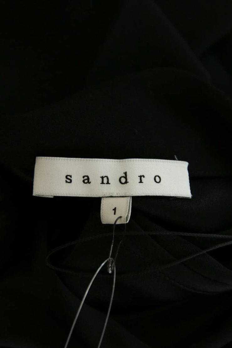Robe noir Sandro 99% viscose. Taille 36