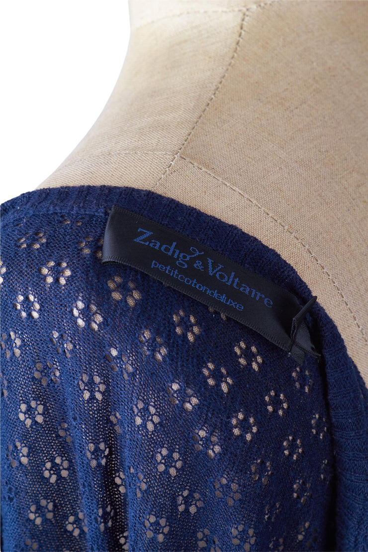 Pull-over en coton Zadig & Voltaire bleu. Taille 36.