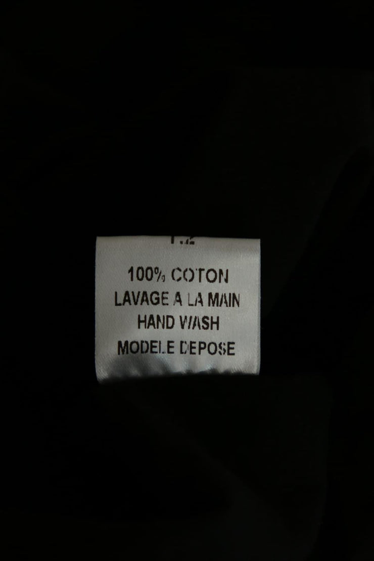 Robe manches courte Maje noir. 100% coton. Taille 38.