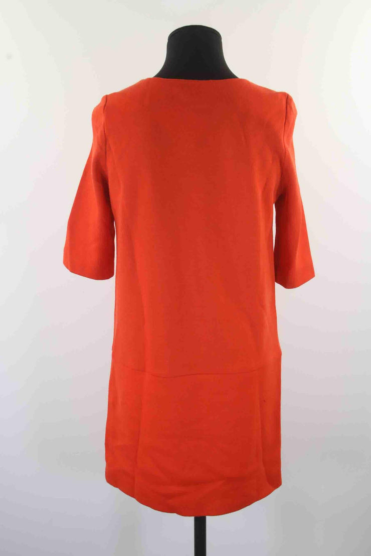 Robe Maje orange 100% laine M/38