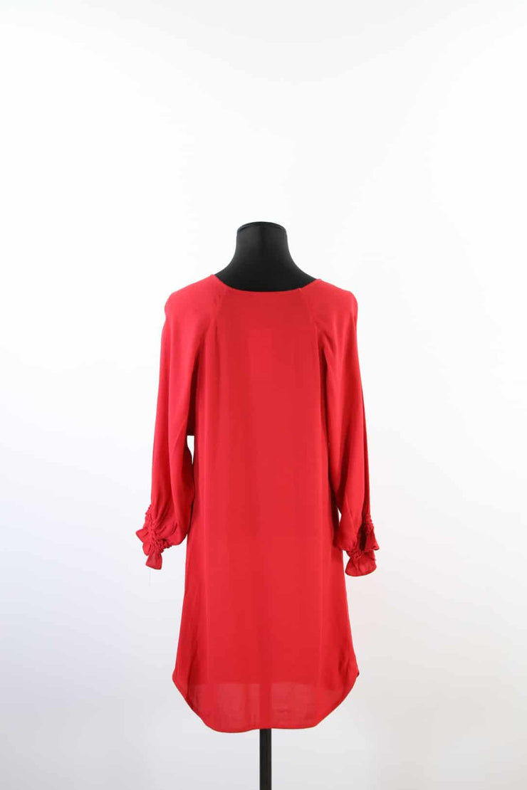 Robe Maje rouge coton S/36